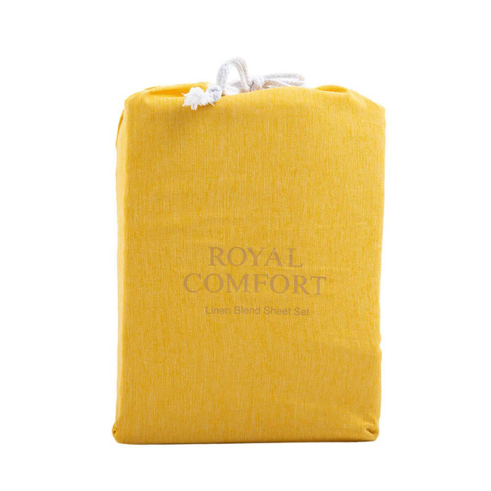 Royal Comfort Blend Sheet Set Queen Mustard Gold