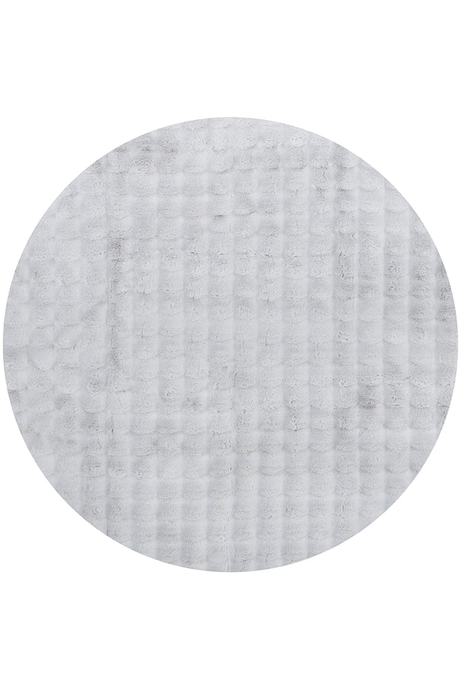 Bubble Washable Rug Silver 200 x 200 CM