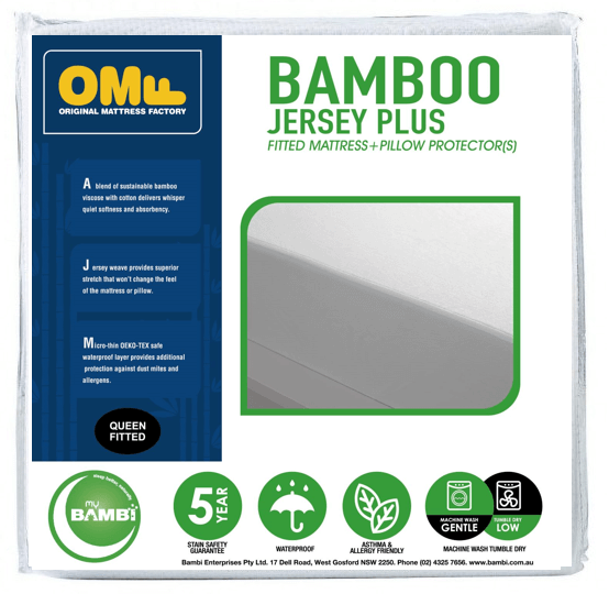 Bamboo Jersey Plus King Mattress Protector
