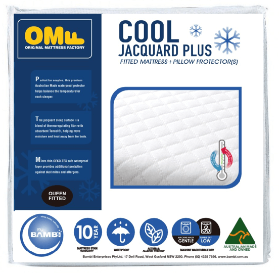 Cool Jacquard Plus Super King Mattress Protector Pack
