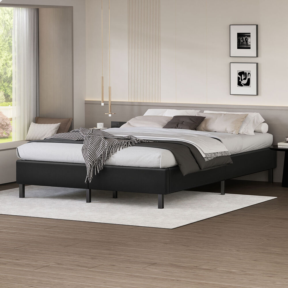 Maryam Faux Leather Bed Base