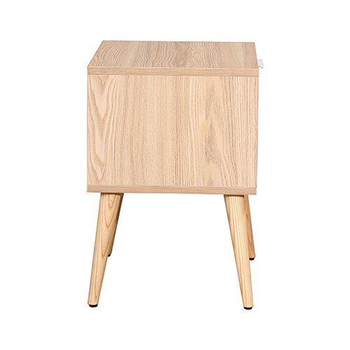 Oslo Oak 2 Drawer Bedside