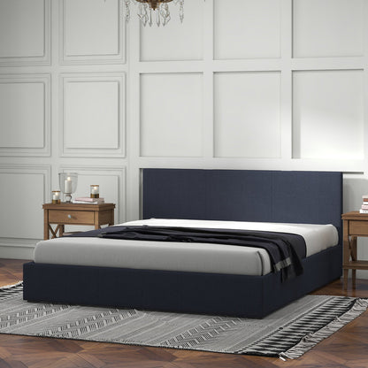 Milano Luxury Gas Lift Bed with Headboard (Model 1) No.35 King Charcoal