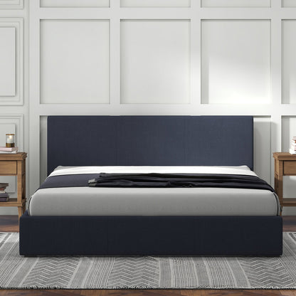 Milano Luxury Gas Lift Bed with Headboard (Model 1) No.35 King Charcoal