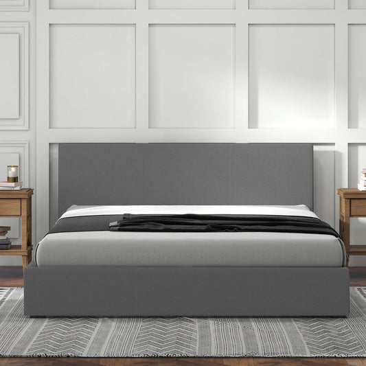 Milano Luxury Gas Lift Bed with Headboard (Model 1) No.28 Single Grey