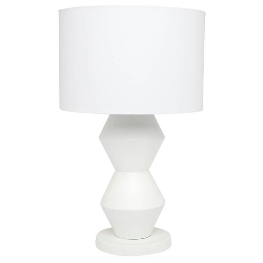 Abstract Table Lamp White