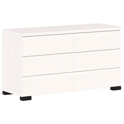 Elara 6 Drawer Dresser Chest White