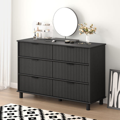 Sorrento 6 Drawer Chest - Black