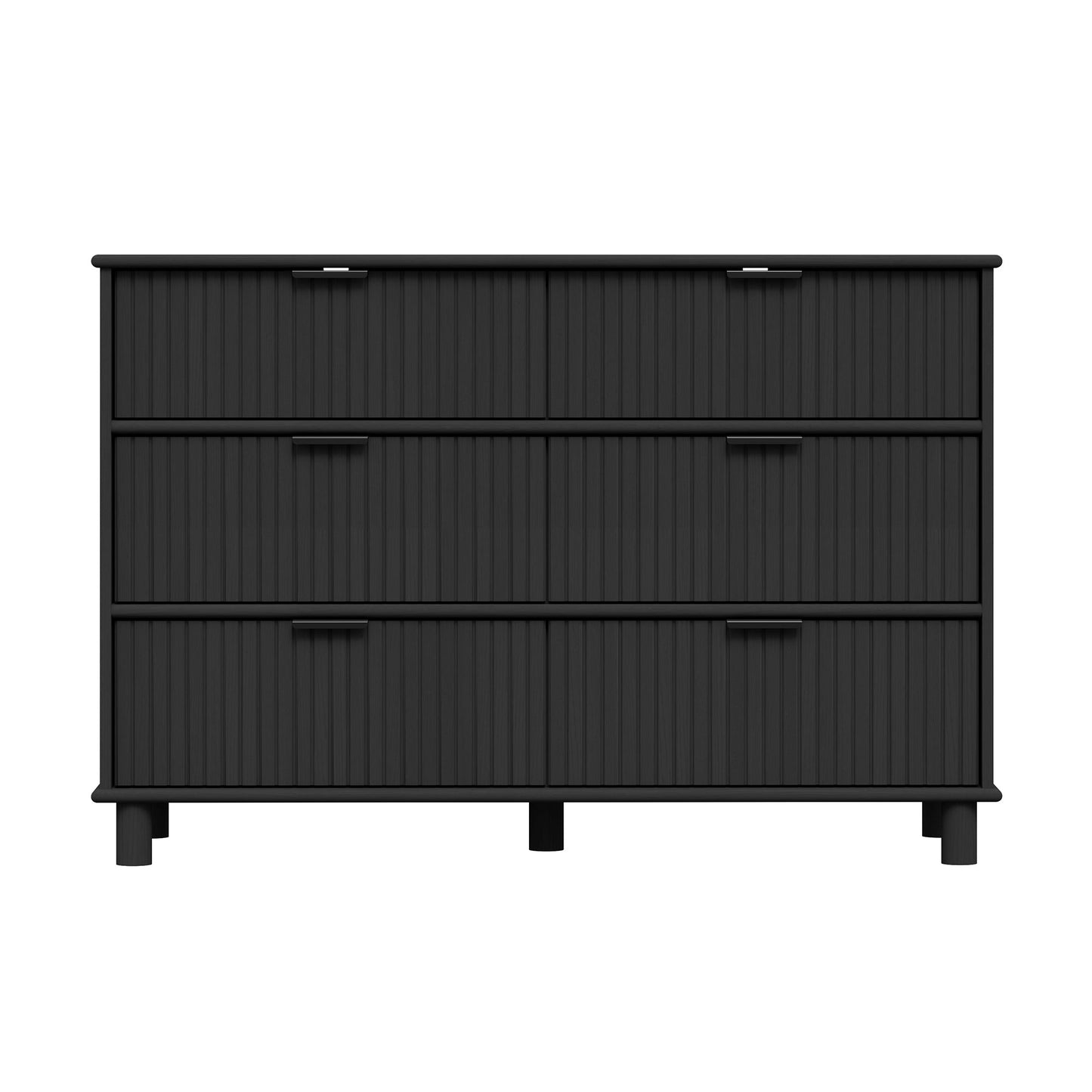 Sorrento 6 Drawer Chest - Black