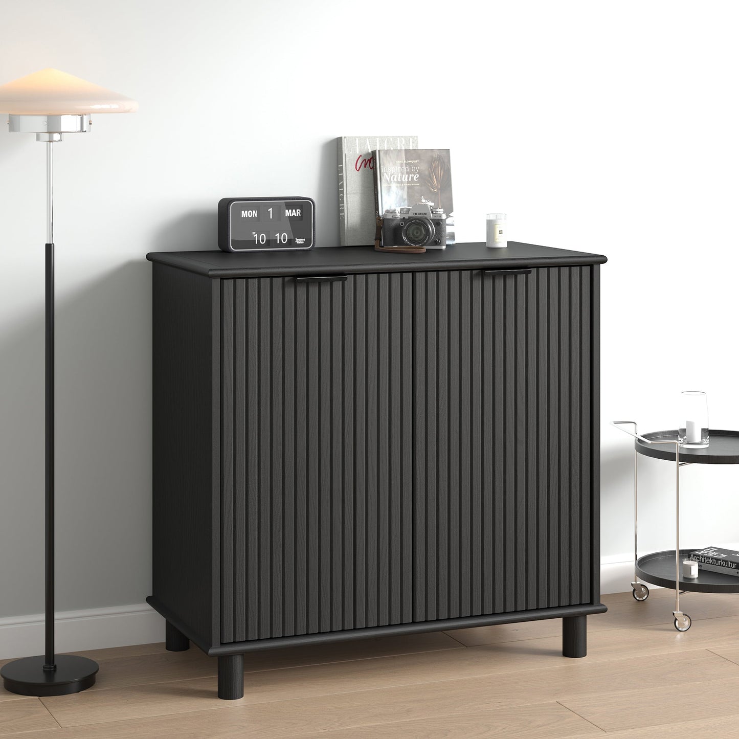 Sorrento 2 Door Sideboard Cupboard - Black