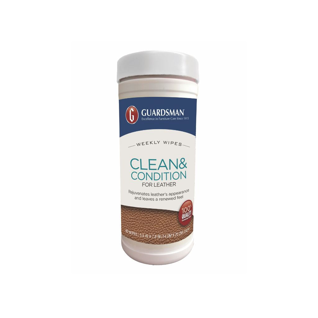 Guardsman Leather Clean and Condition Weekly Wipes