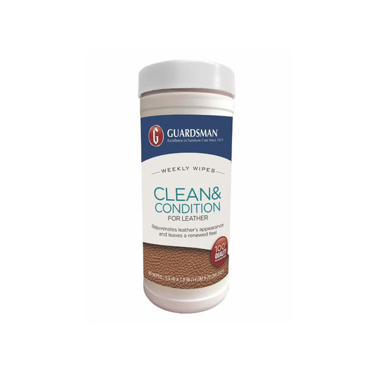 Guardsman Leather Clean and Condition Weekly Wipes