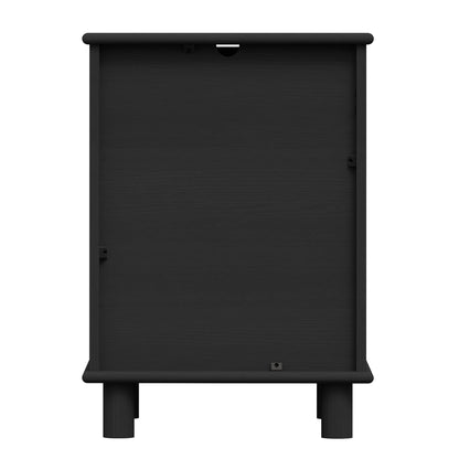 Sorrento 3 Drawer Side Table - Black