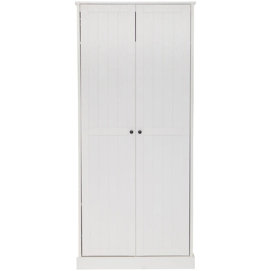 Hamptons Cupboard 2 Door Broom 80cm