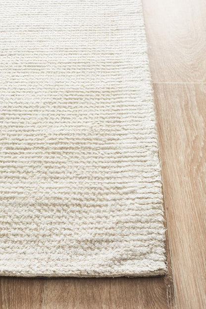 Allure Ivory Cotton Rayon Rug 400 x 300 CM