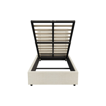 Mireille Gas Lift Storage Bed Frame - King Single