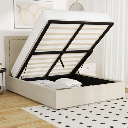 Mireille Gas Lift Storage Bed Frame - Queen