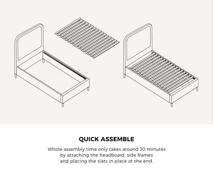 Flores Bed Frame - Double