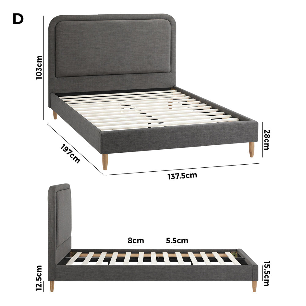 Flores Bed Frame - Double