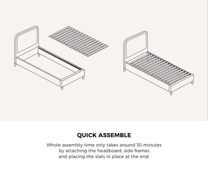 Flores Bed Frame - Single