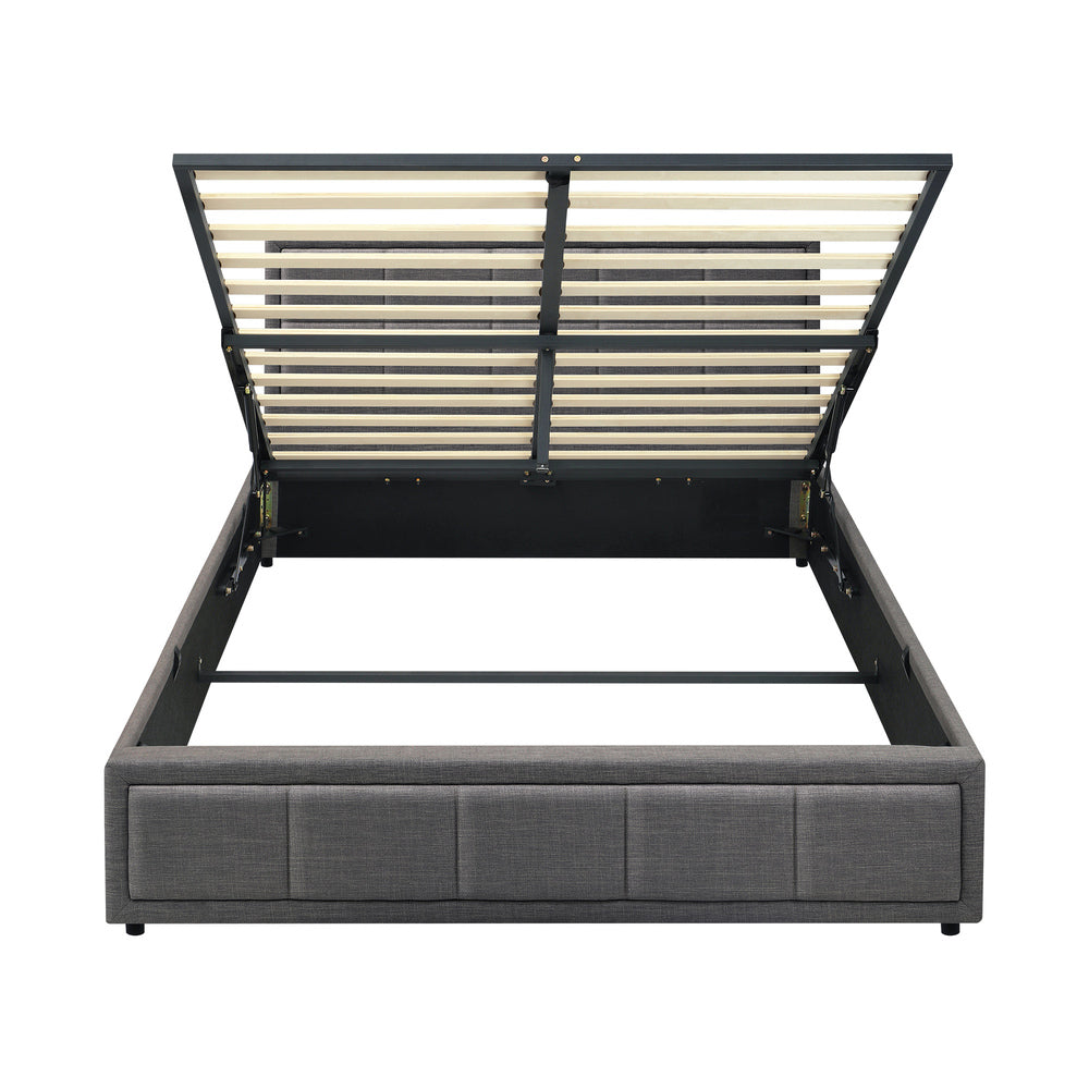 Reese Upholstered Gas Lift Bed - Double