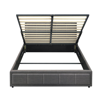Reese Upholstered Gas Lift Bed - Double