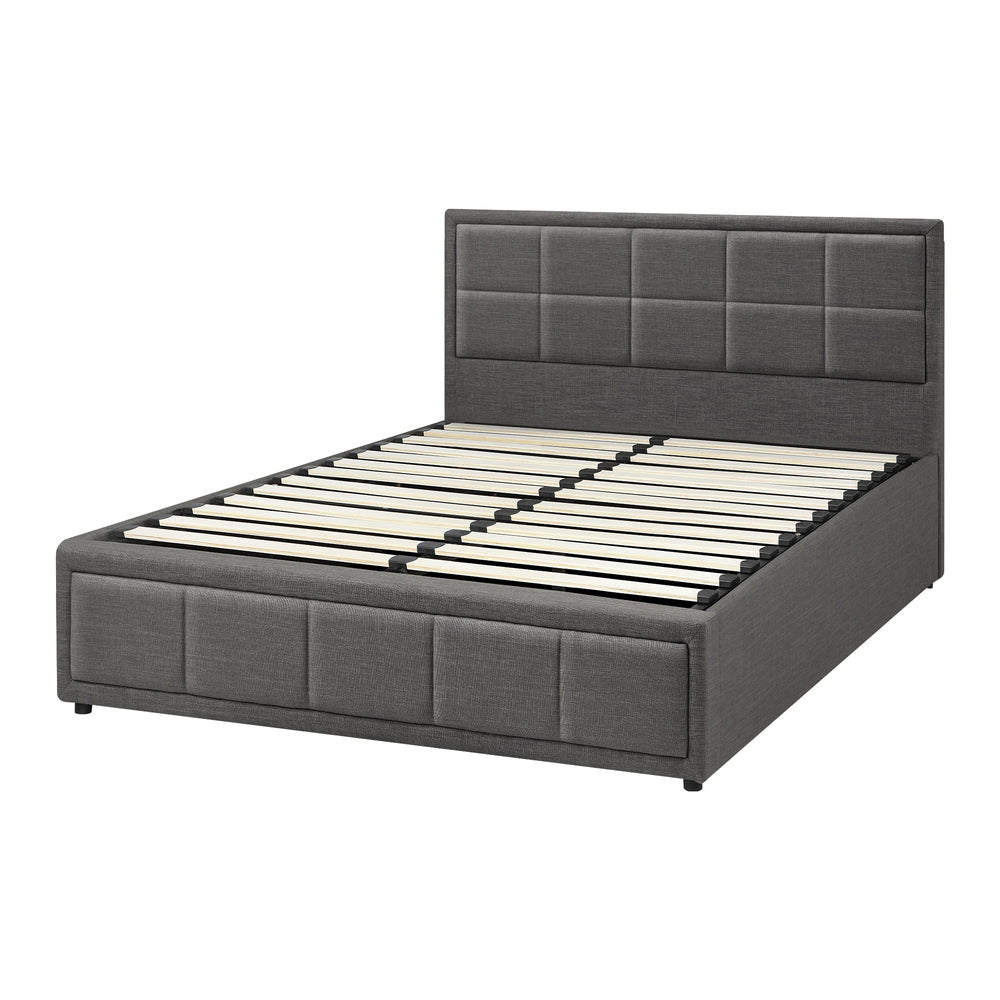 Reese Upholstered Gas Lift Bed - Double