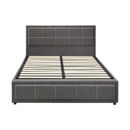 Reese Upholstered Gas Lift Bed - Double