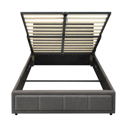 Reese Upholstered Gas Lift Bed - King Single