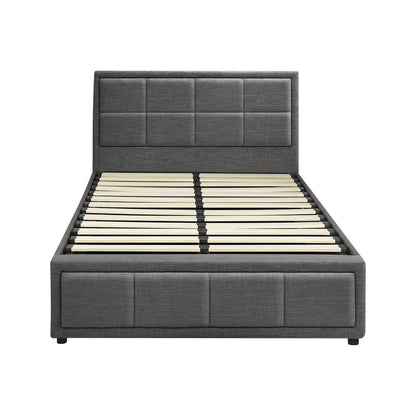 Reese Upholstered Gas Lift Bed - King Single