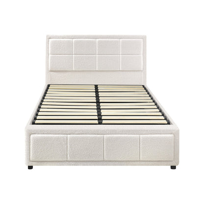 Reese Boucle Gas Lift Storage Bed - King Single