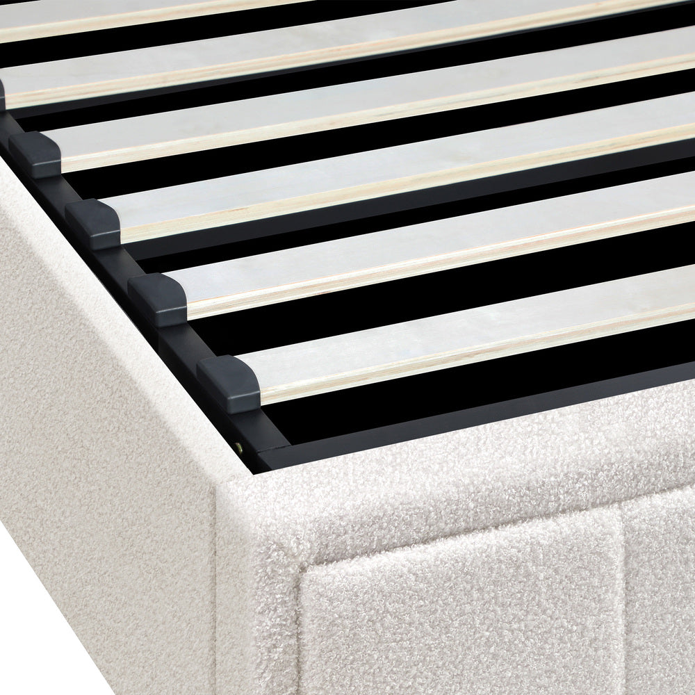 Reese Boucle Gas Lift Storage Bed - King Single
