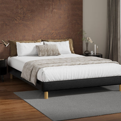 Siena Faux Leather Bed Base - Double