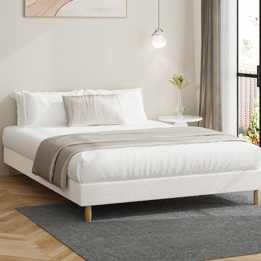 Siena Boucle Bed Base - Double