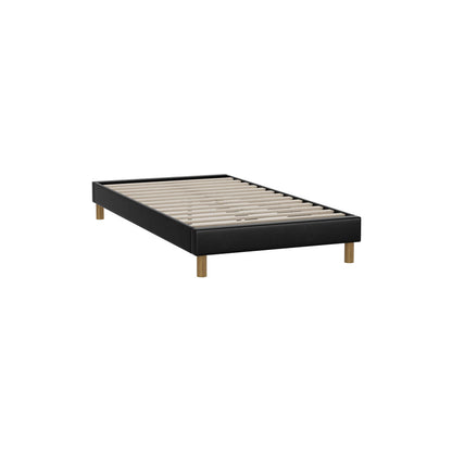 Siena Faux Leather Bed Base - King Single