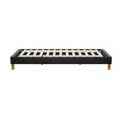Siena Faux Leather Bed Base - King Single