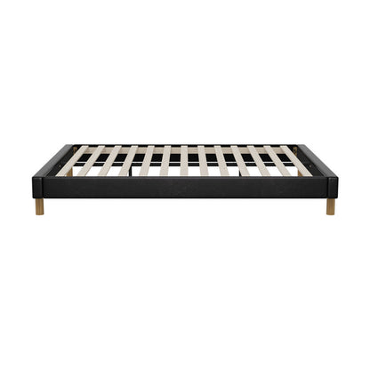 Siena Faux Leather Bed Base - Queen