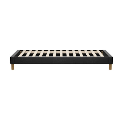 Siena Faux Leather Bed Base - Single