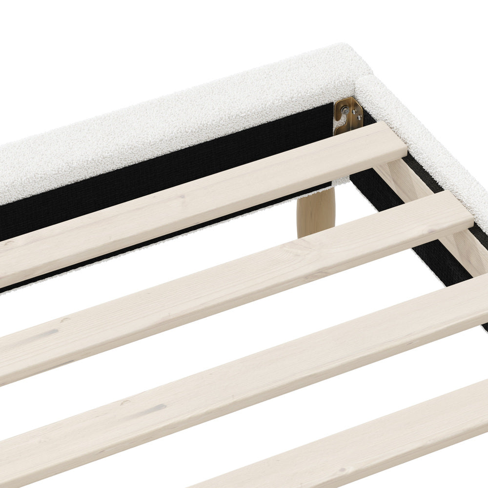 Siena Boucle Bed Base - Single