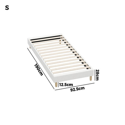 Siena Boucle Bed Base - Single