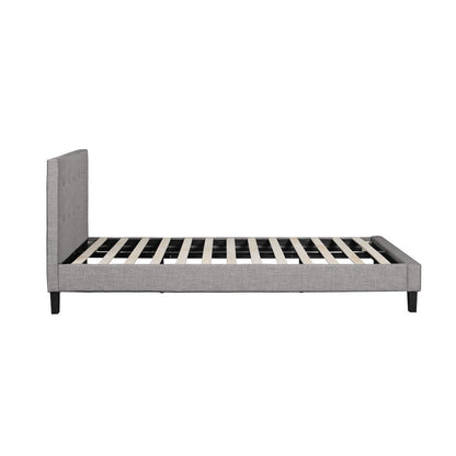 Grey Quiton Upholstered Bed Frame - Double