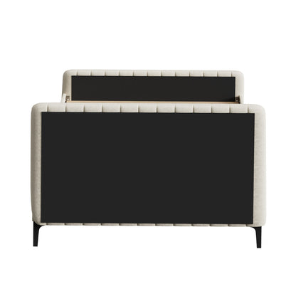 Emily Beige Bed - Double