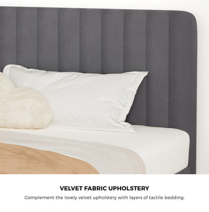 Kaidon Grey Bed - King Single