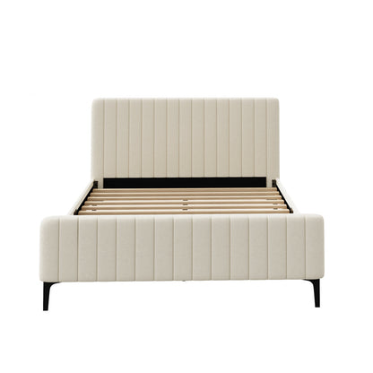 Emily Beige Bed - Queen