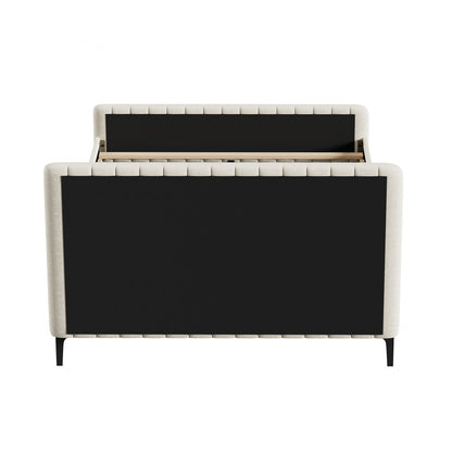 Emily Beige Bed - Queen