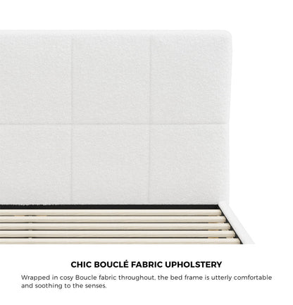 Aurelia Boucle Bed Frame - King
