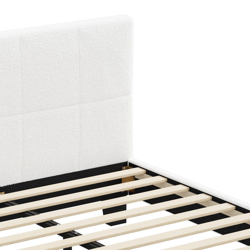 Aurelia Boucle Bed Frame - King Single