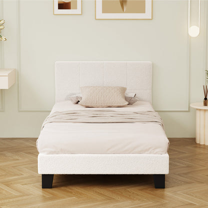 Aurelia Boucle Bed Frame - King Single