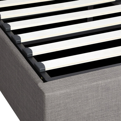 Larkham Grey Gas Lift Bed Base - Double