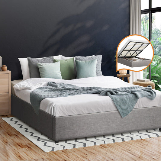 Larkham Grey Gas Lift Bed Base - King